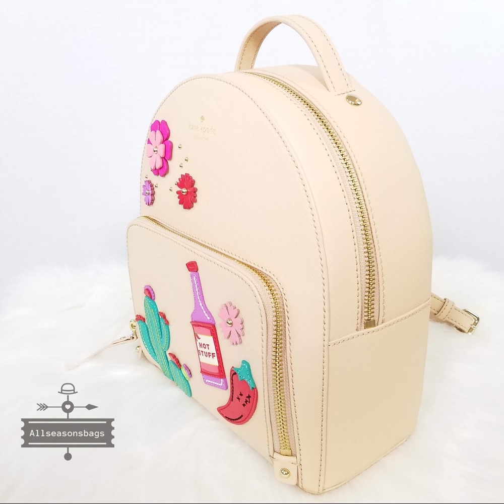 Kate spade cactus Tommi cashew backpack new green - Picture 2 of 8